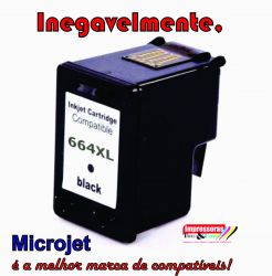 CARTUCHO HP 664XL PRETO HC-M664XLB 14ML MICROJET