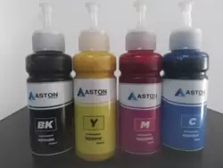 Kit Sublimático 4 cores Refis tinta Aston Original 100ml p/ impressoras EcotanK